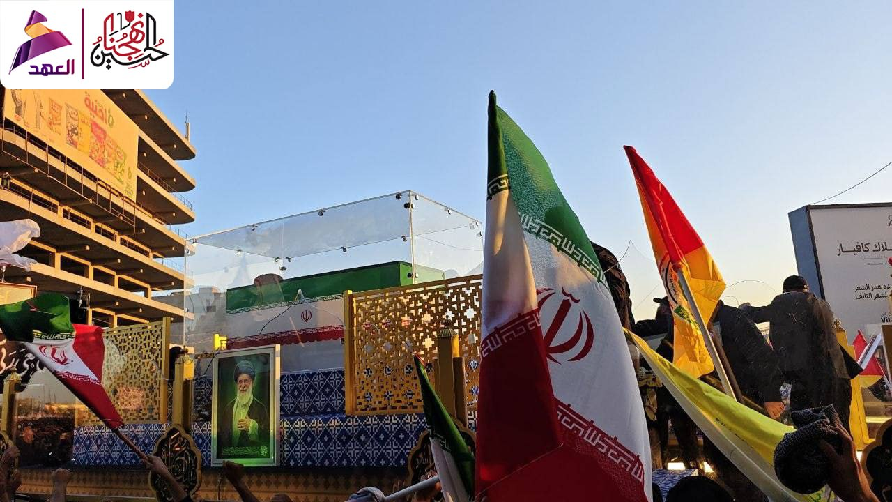 سیل جمعیت عراقیها در مراسم تشییع آقای شهید ایران در نجف اشرف+فیلم